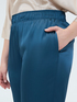 Stretch satin joggers image number 4
