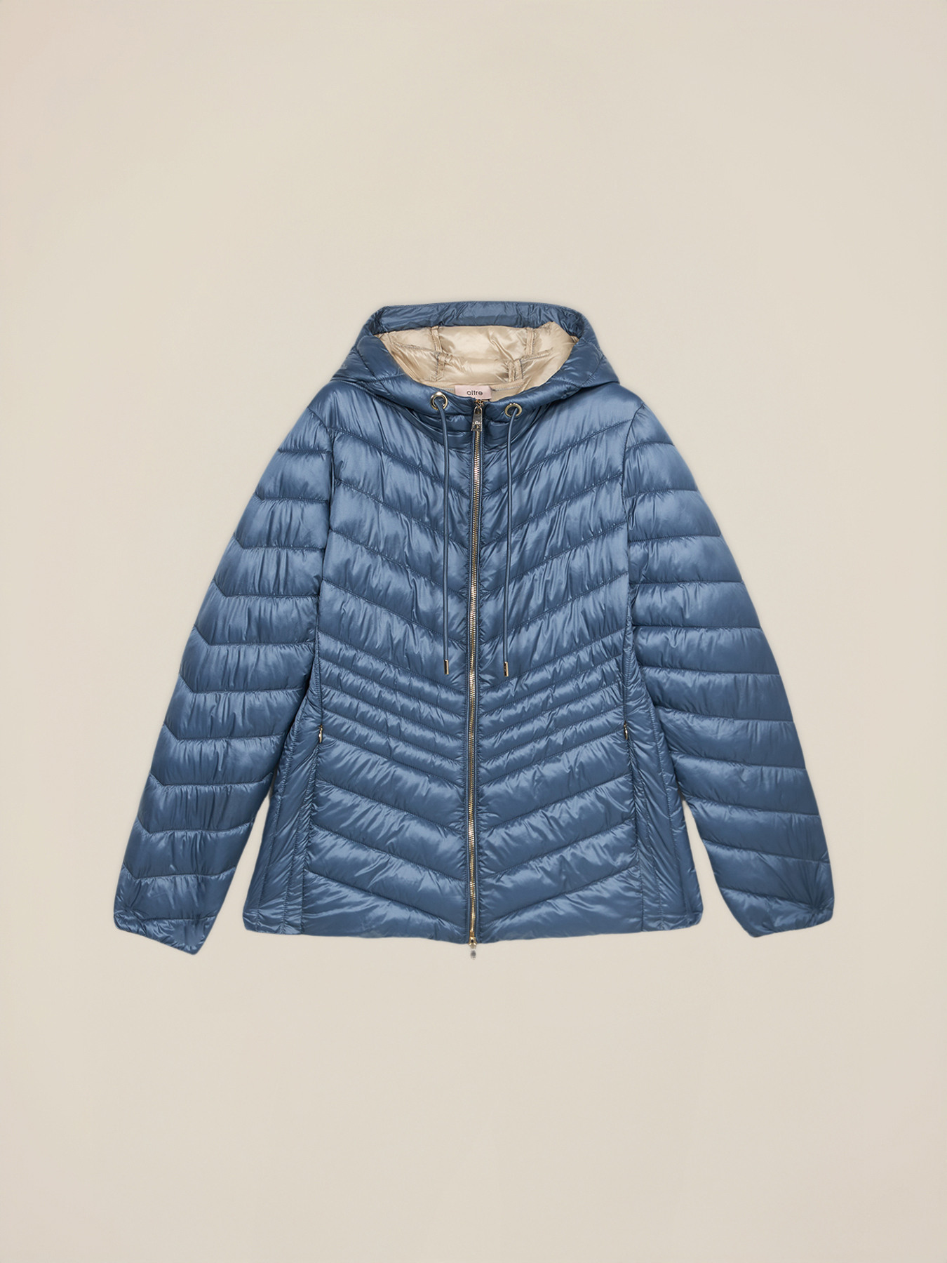 Lightweight hooded down jacket image number 3