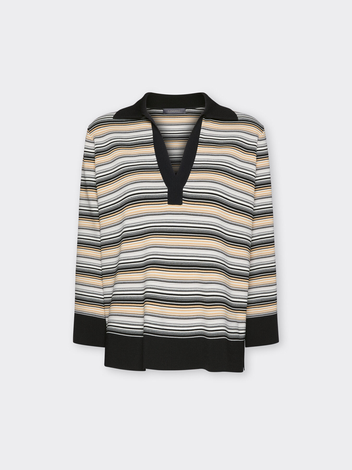 Maglia rigata misto viscosa image number 4