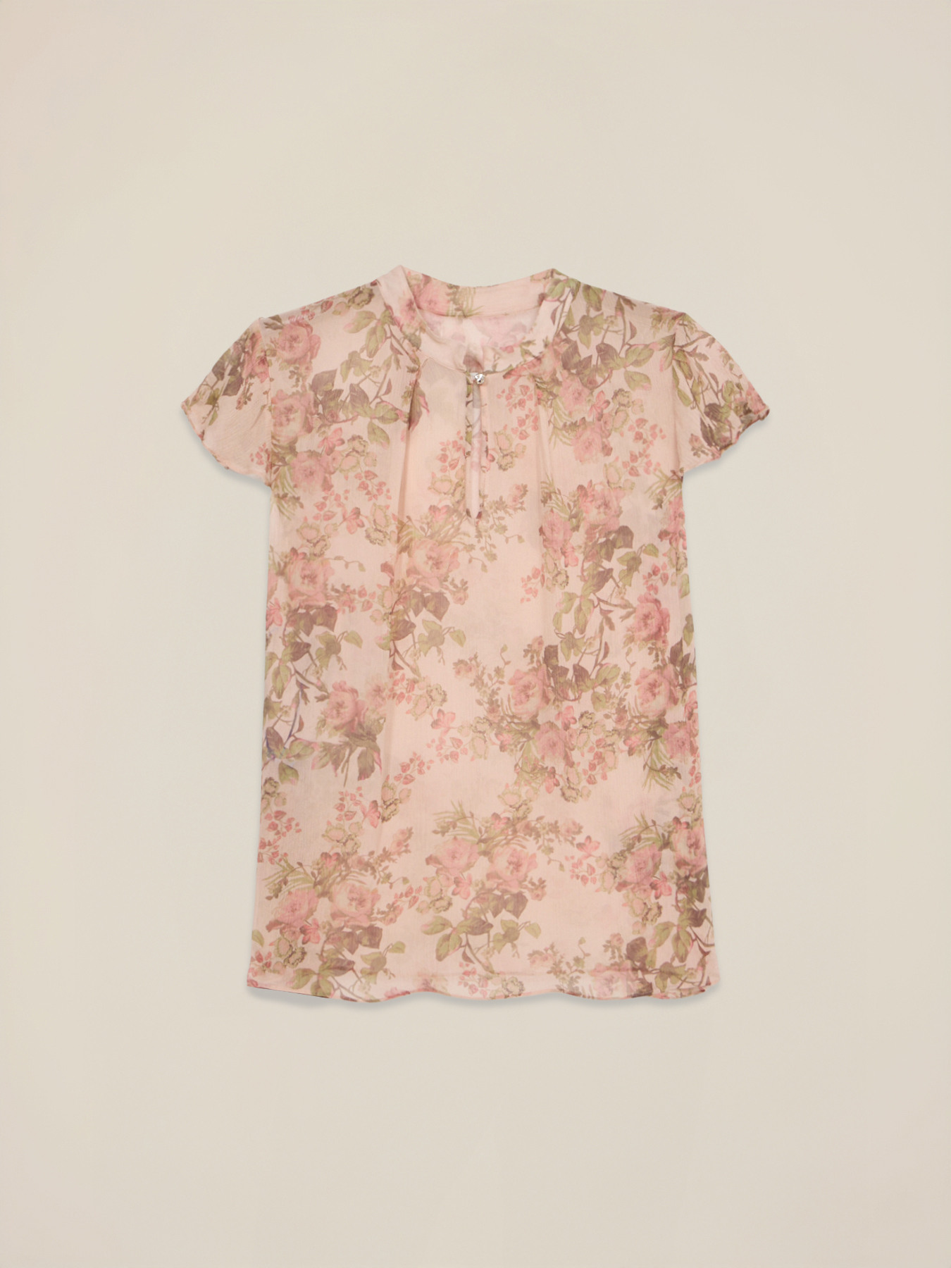 Blusa in viscosa fantasia image number 4