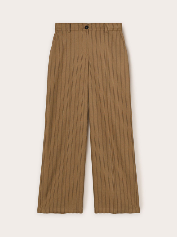 Palazzo-Hose mit Nadelstreifen
