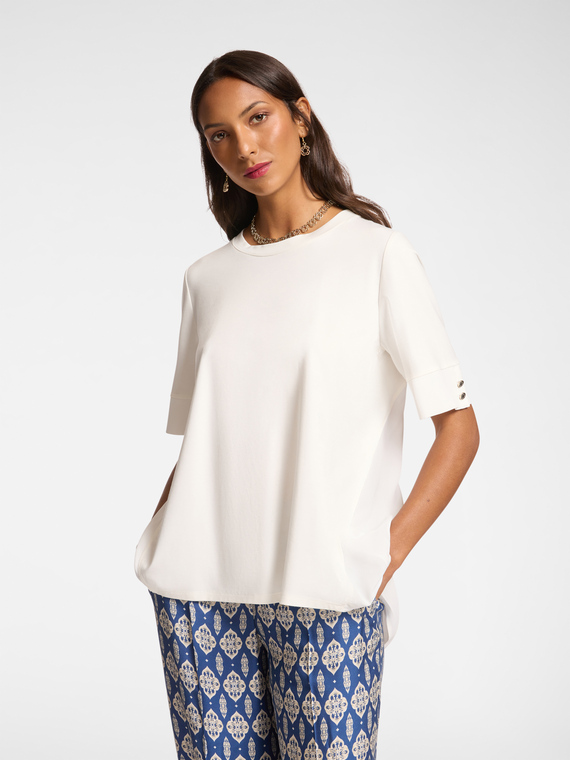 T-shirt avec insert dans le dos