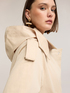 Short trench coat in mixed cotton gabardine image number 2