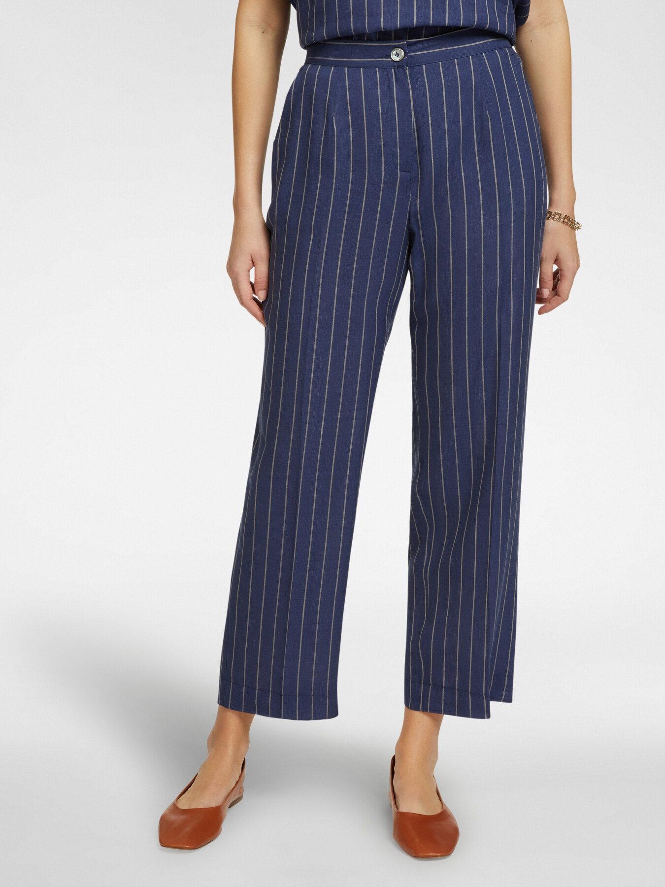 Pinstriped trousers image number 2