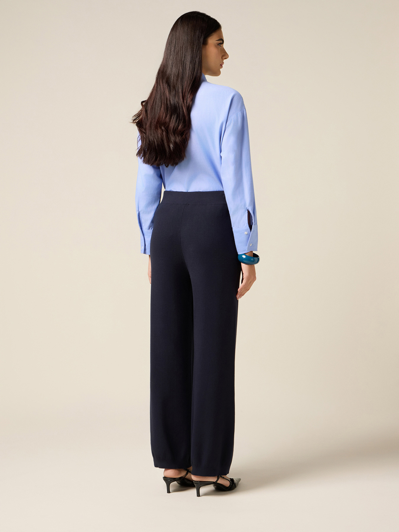 Pantaloni joggers in maglia image number 1