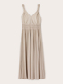 Long pleated lurex jersey dress image number 4
