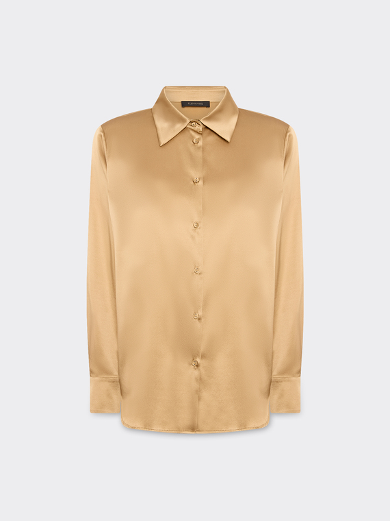 Camisa de seda elástica