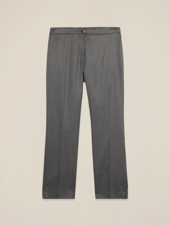 Pantaloni regular in flanella