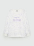 Geblümtes Sweatshirt mit Schriftzug image number 4
