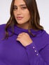 Turtleneck sweater with buttons on the cuffs image number 3