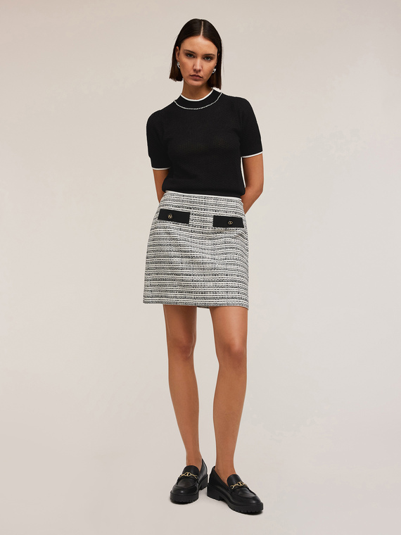 Pull avec broderie de perles