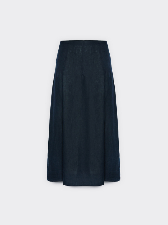A-line linen skirt