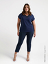 T-shirt with embroidered neckline image number 0