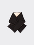 Padded scarf in tricot and nylon image number 2