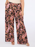 Wide leg pants in jersey with bandana print image number 2
