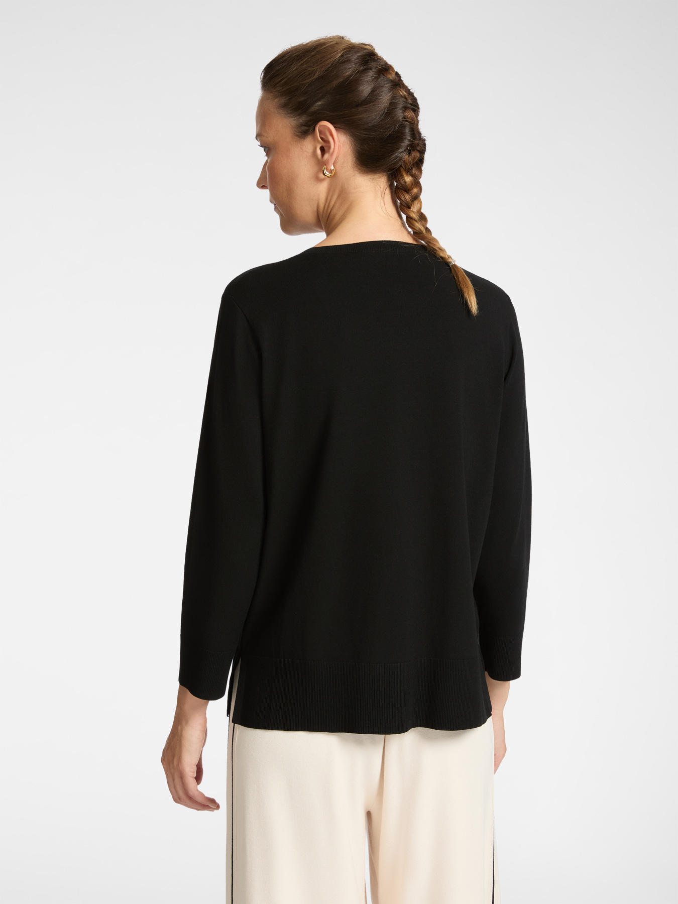 Sporty crew neck sweater image number 1