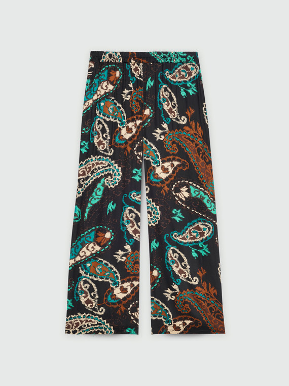 Pantalon droit imprimé