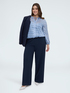 Lurex fabric blouse with print image number 4