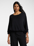 Bluse aus Marocaine mit Applikationen image number 0