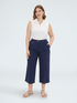 Lightweight cropped trousers image number 2