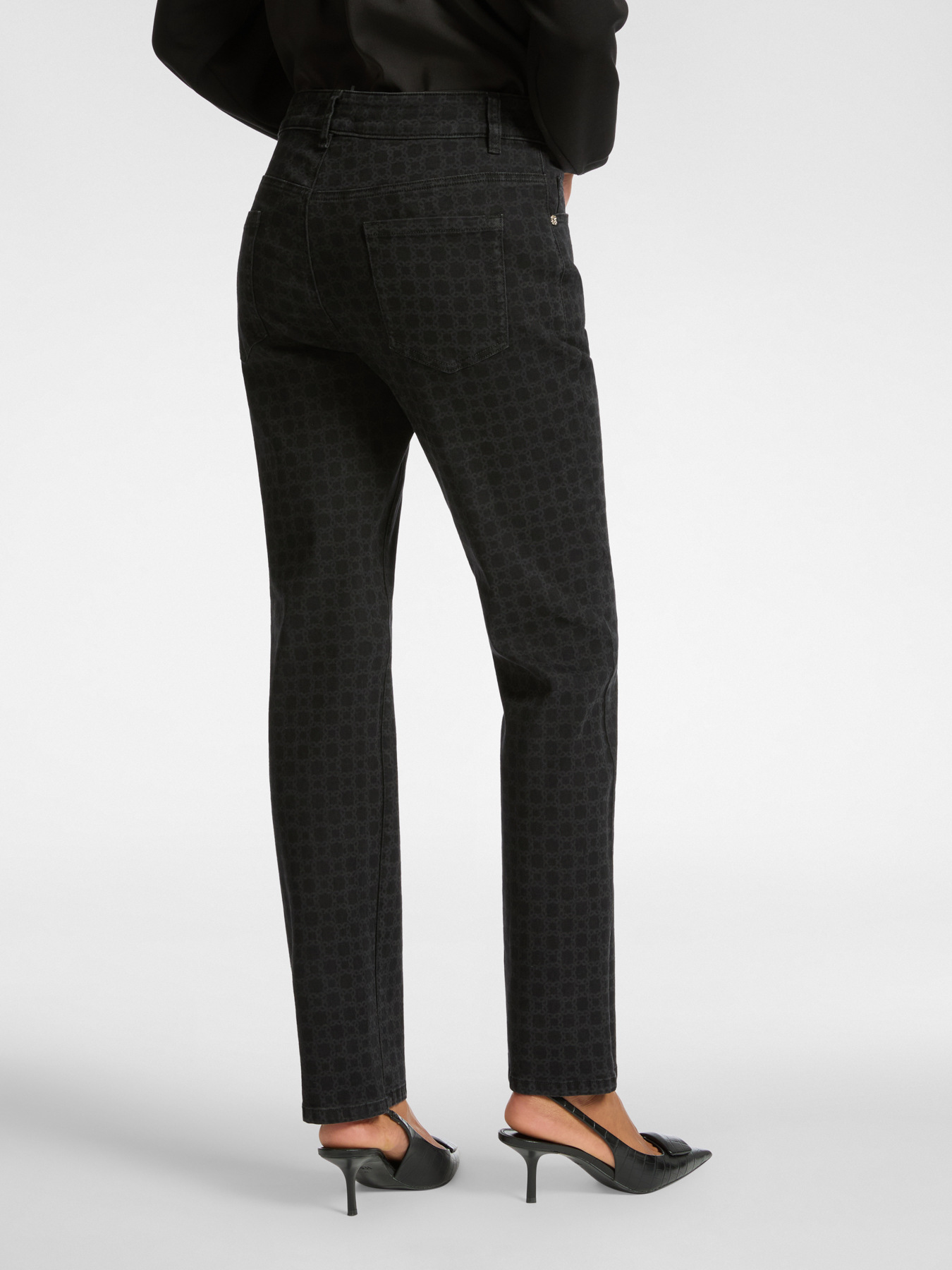 Black Monogram Jeans image number 1