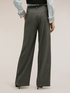 Pantalon palazzo &agrave; rayures avec micro paillettes image number 1