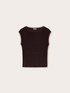 T-shirt avec bords en georgette image number 3
