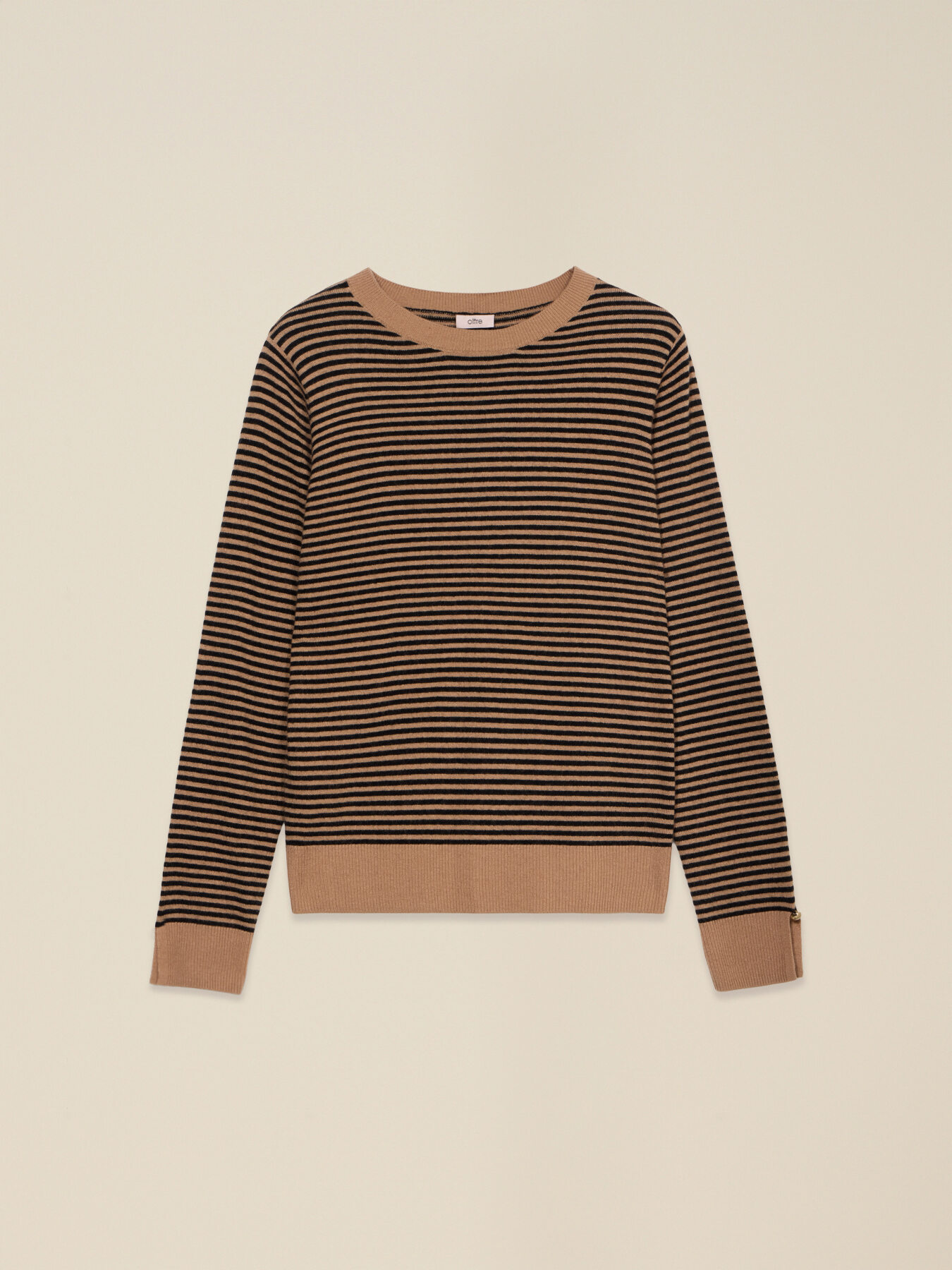 Maglia misto lana a righe image number 3