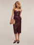 Top bustier in tessuto spalmato image number 3