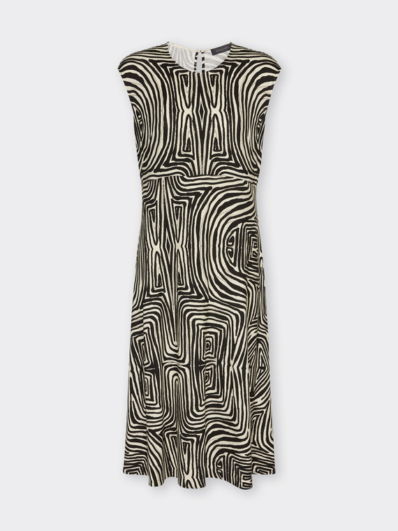 Abito in jersey stampato