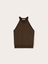 Top in maglia con strass image number 3