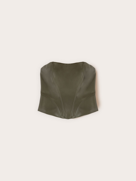 Structured bustier top