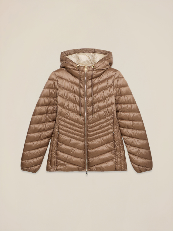 Piumino lightweight con cappuccio