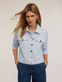 Giacca tipo denim in tweed image number 2