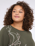 Sweatshirt mit Blumendruck image number 3