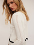 Cardigan en maille au point andalou image number 3