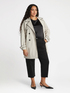 Trench coat with contrasting trims image number 1