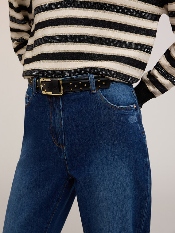 Belt with small studs