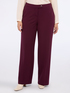 Pantaloni wide leg in tessuto stretch image number 4