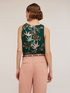 Decò patterned satin top image number 1
