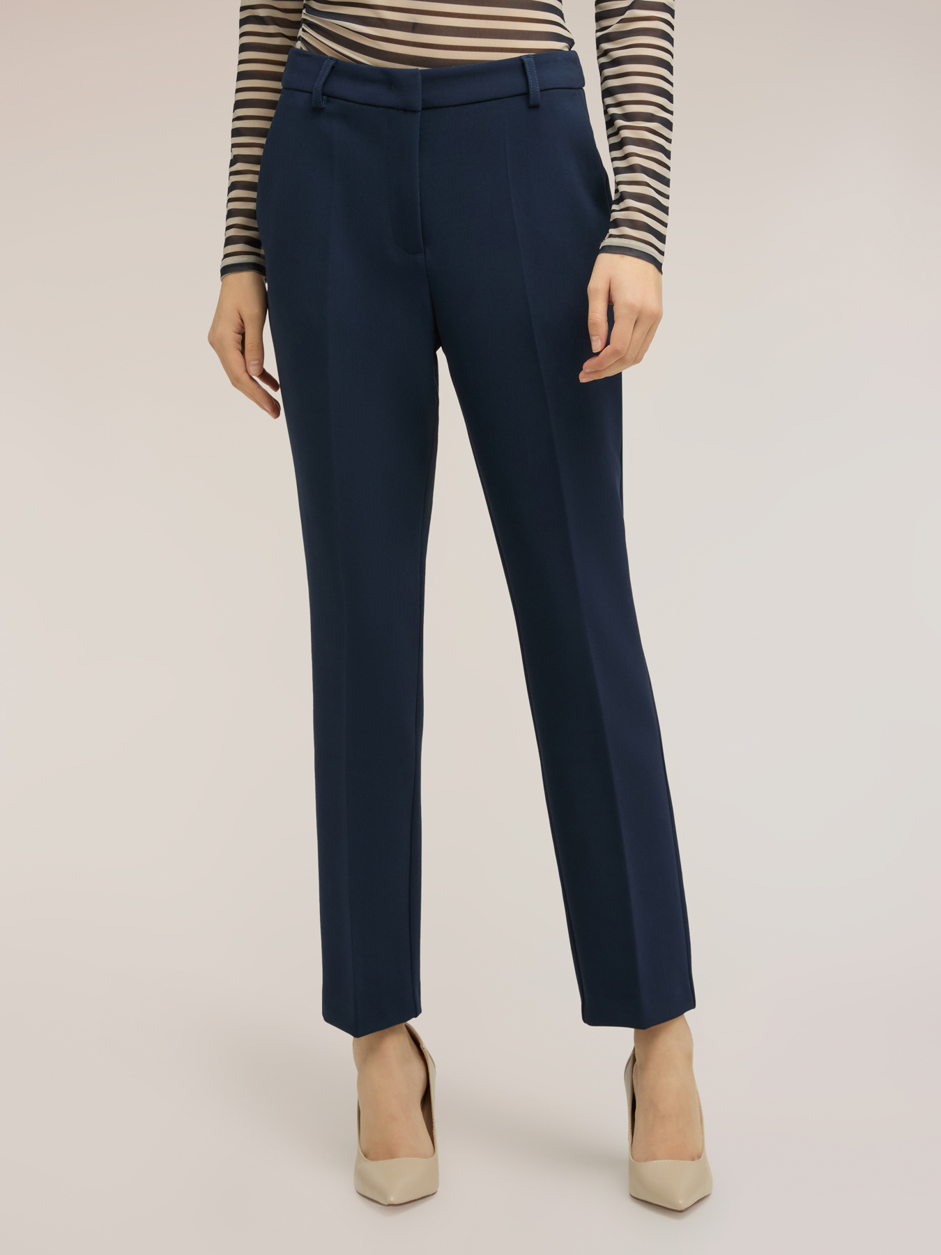 Pantaloni regular din poliviscoza image number 1