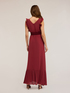 Long dress with pleated border image number 1