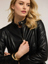 Veste courte avec zip et col mao image number 2