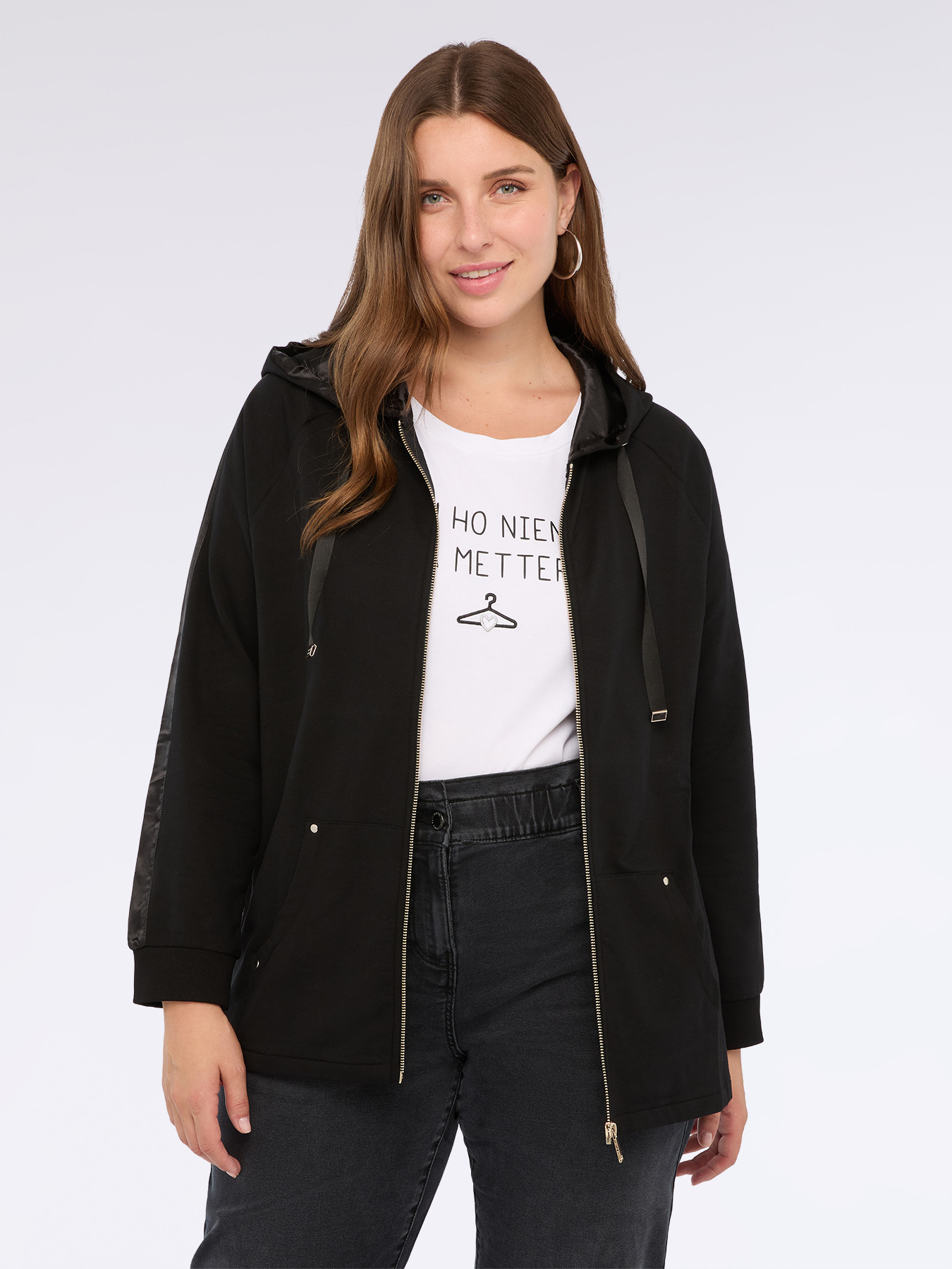 Sweat &agrave; capuche zipp&eacute; image number 0