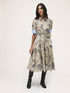 Printed cotton chemisier dress image number 3