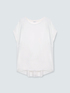 Two-material T-shirt with round neckline image number 4