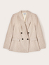 Doppelreihiger Blazer aus Leinen image number 4
