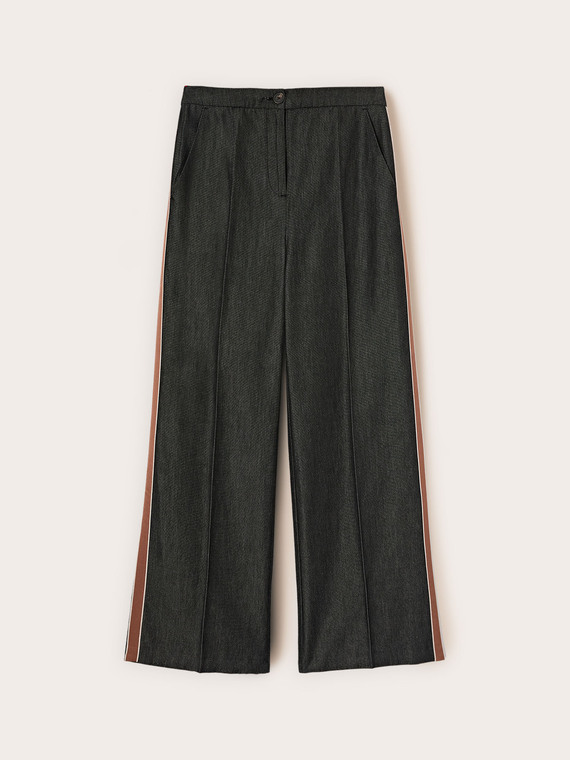 Palazzo pants with side bands