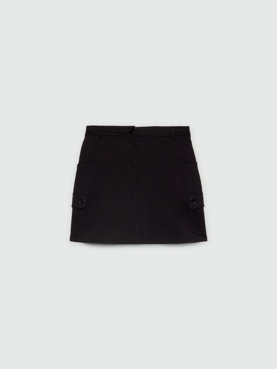 Minirock Cargo aus Saus Sweatstoff
