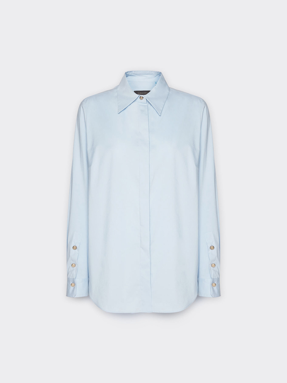 Chemise ample en popeline